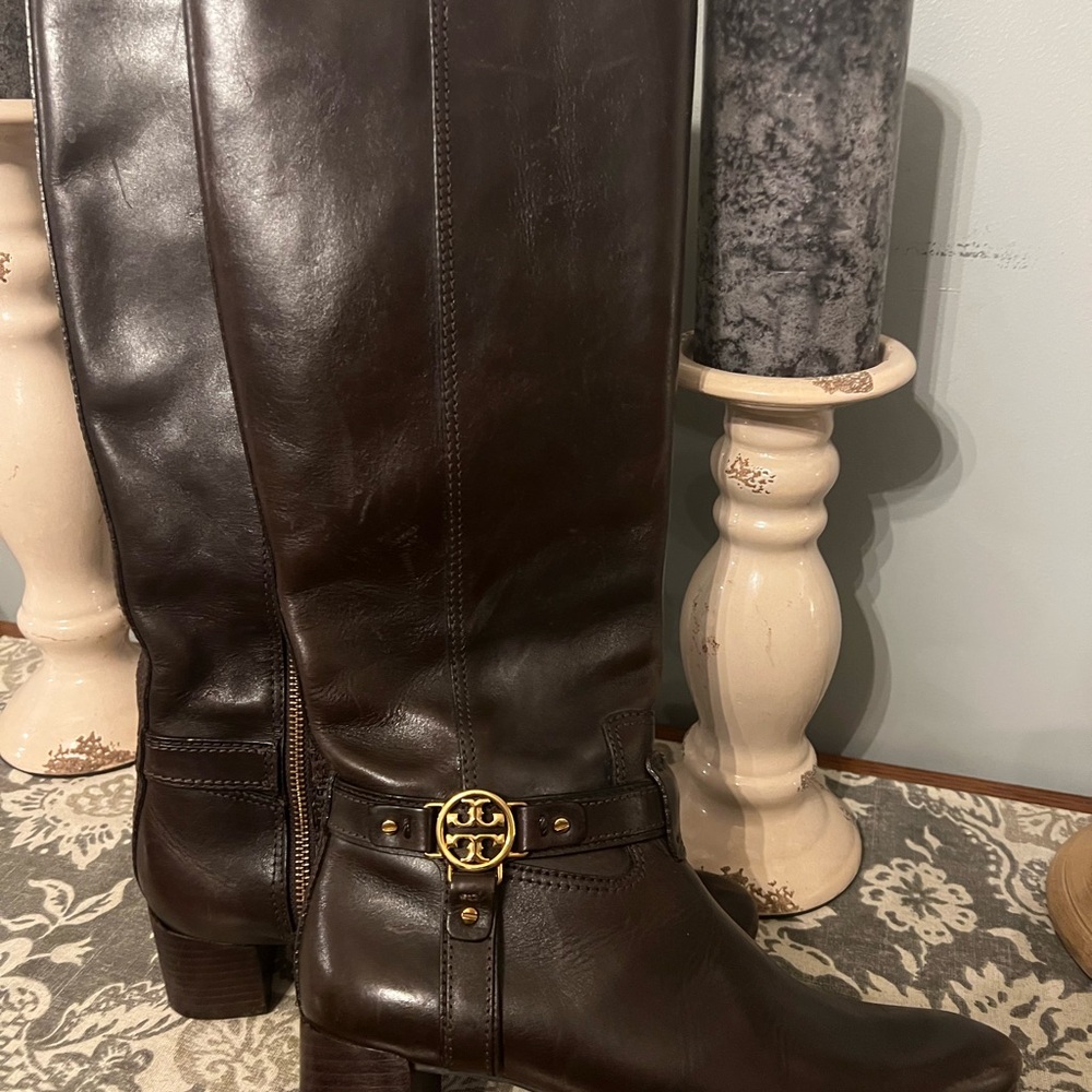 Tory Burch Brown Heeled Boots